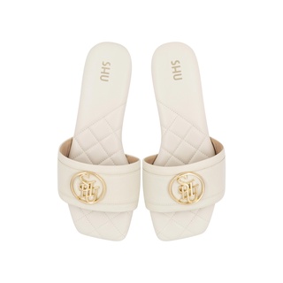 SHU PALETTE SOFT SIGNET ON RIVIERA SANDALS - SAND BEIGE รองเท้าแตะ