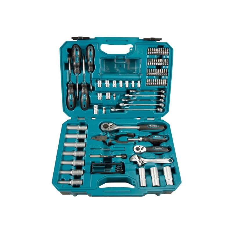 MAKITA E-08458 : ชุดเครื่องมือ และอุปกรณ์ 87 ชิ้น พร้อมกล่อง