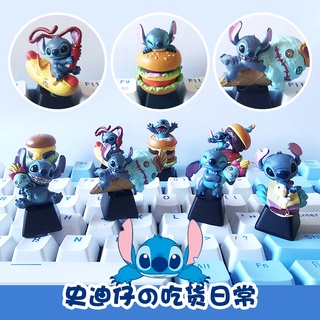 【คีย์แคป】คีย์บอร์ด พลาสติกเรซิ่น ABS ลายการ์ตูน Lilo &amp; Stitch R4 OEM DIY