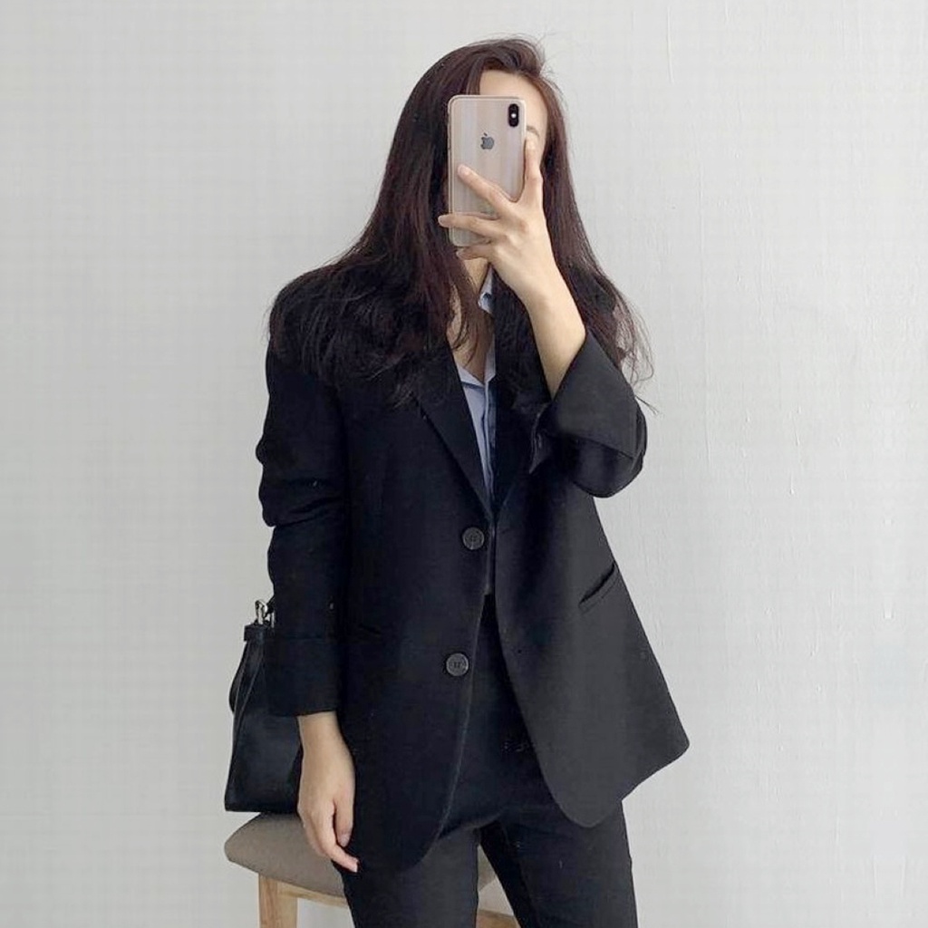 F1 ส่งไว เสื้อสูทแขนยาวสีดำ รุ่นผ้ายืดใส่สบาย มีไซส์