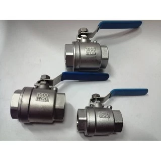 JK ball valve stainless #316 2 PC บอลวาล์วสแตนเลส #316 2 ตอน ขนาด 1" 1.1/4" 1.1/2" 💥💥💥ถูกกว่าบอลวาล์วทองเหลือง💥💥💥