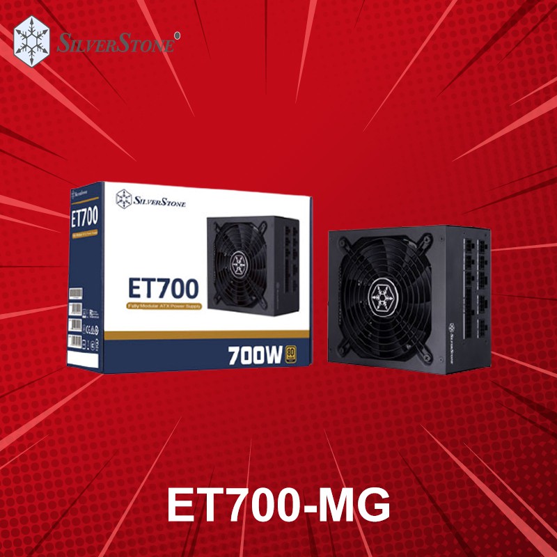 เพาเวอร์ซัพพลาย SilverStone รุ่น ET700W 80PLUS GOLD (ET700-MG) ประกันศูนย์ 5 ปี