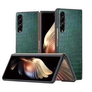 เคสมือถือ ลายหนังจระเข้ สําหรับ Samsung Galaxy Z fold 4 5G Z fold 4 5G