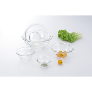 iwaki PSC-BO-40Nเซ็ทชามผสมอาหาร5ชิ้น:250ml,500ml,900ml,1.5L,…