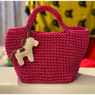 กระเป๋าเชือกถักทรง Bucket
