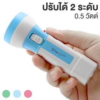 ไฟฉาย LED ไฟฉายพกพา ไฟฉายชาร์จไฟบ้าน แบบชาร์จไฟ LED Rechargeable Flashlight แบบชาร์จได้ pandas_home