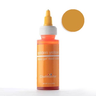 Chefmaster Color Golden Yellow Liqua-Gel 2.3oz/5026 สีเจลผสมอาหาร สีเหลืองทอง