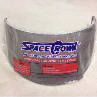 หน้าหมวกกันน็อค Space Crown รุ่น Fighter เดิมของแท้ สีฟิลม์ กับ สีใส ใช้​กับ​ INDEX 811 ได้ ​จัดส่งโดย Kerry