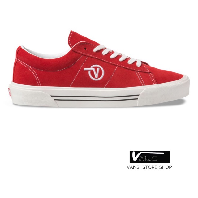 VANS ANAHEIM FACTORY SID DX OG RED SUEDE SNEAKERS สินค้ามีประกันแท้