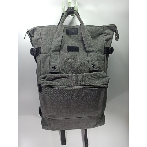 กระเป๋า อเนลโล Anello -รุ่น Foldable Backpack สีเทา