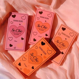 HF2005 ของแท้ มีเก็บเงินปลายทาง So Chic Matte &amp; Shimmer DUO BLUSH โปรโมชั่นพิเศษ