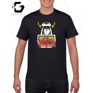 iGPrints VOLTRON เสื้อดีไซน์เมชาเงาเสื้อยืดเสื้อยืด (สีดํา)เสื้อเชิ้ต Tshirtsports YWE