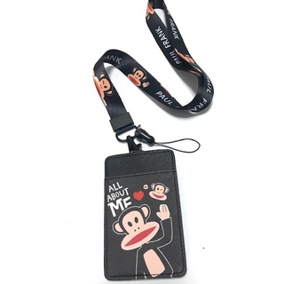 PAUL  FRANK BB สายคล้องคอ สายคล้องบัตร ที่ใส่บัตร ซองใส่บัตร ที่ใส่บัตร พร้อมสายคล้องคอ ลาย PAUL FRANK  งานดี   BY 8118