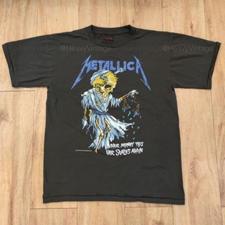 เสื้อยืดผ้าฝ้าย METALLICA THEIR MONEY TIPS HER SCALETS AGAIN ©1994 [FADE] แมทนางฟ้า งานฟอกสีเฟด เสื้อวง เสื้อทัวร์ เสื้อ