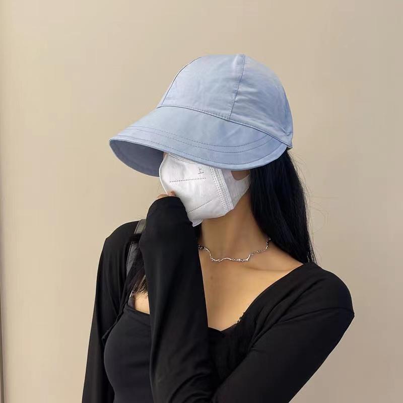 หมวกบังแดด ป้องกันรังสียูวี แบบพับได้ แฟชั่นฤดูร้อน สําหรับผู้หญิง / หมวกบังแดด แบบผูกเชือก ปรับได้ / หมวกปีกกว้าง ระบายอากาศ แบบแห้งเร็ว