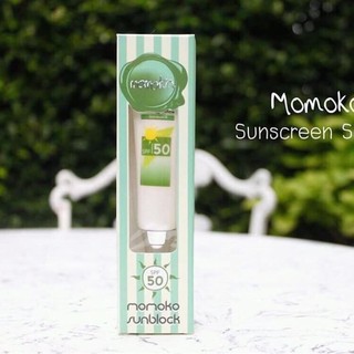 ครีมกันแดดโมโมโกะ Momoko sunscreen SPF 50 พร้อมส่วนผสมของ BB ครีม  เพื่อผิวพรรณที่เปล่งปลั่งสดใส