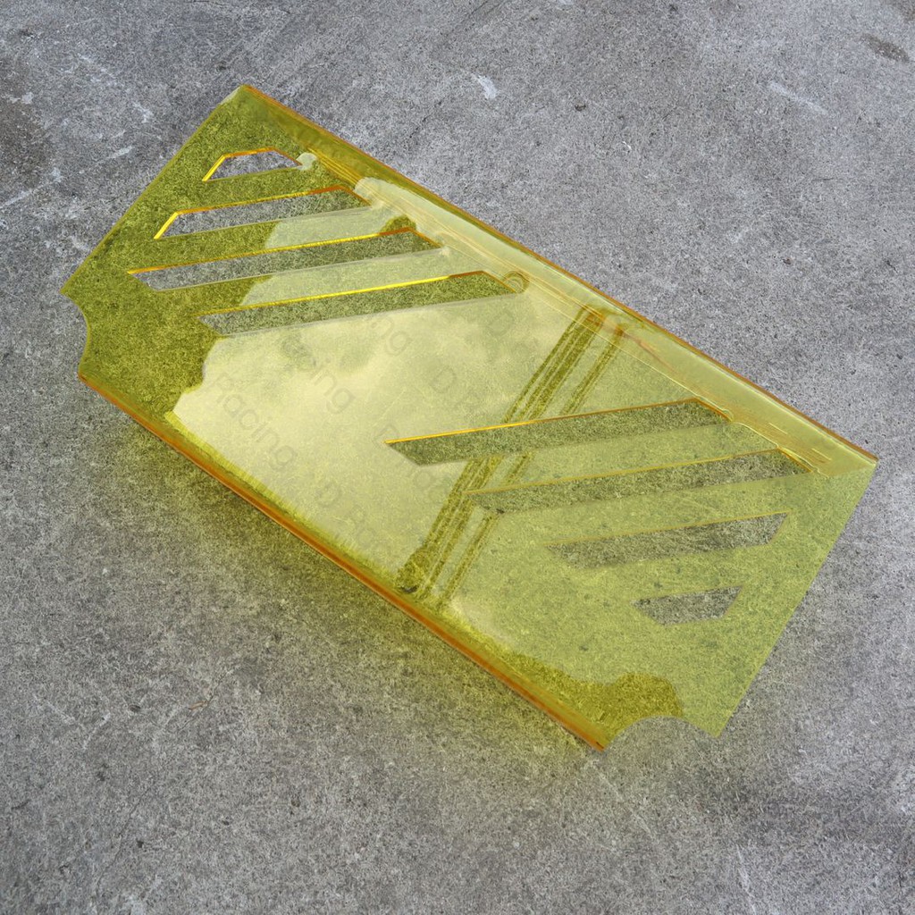 X max300 กล่องปิดครอบดูดสด ใต้U BOX ใต้เบาะ สีเหลือง ลายx max