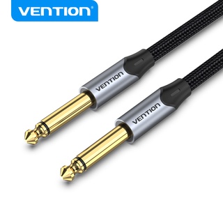 Vention 6.5 มม. Male To Male สายเคเบิ้ลเสียง 26AWG Hi-Fi ไมโครโฟนคุณภาพสูงสําหรับกีตาร์ไฟฟ้าเปียโนกีตาร์ไฟฟ้า / เบส BAS