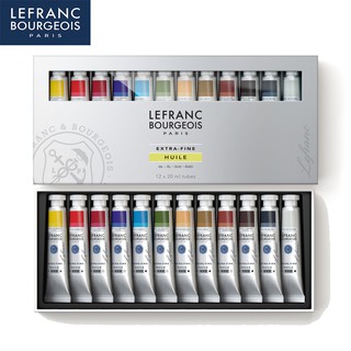 Lefranc ชุดสีน้ำมัน extra fine oil 20 ml. 12 สี #405165