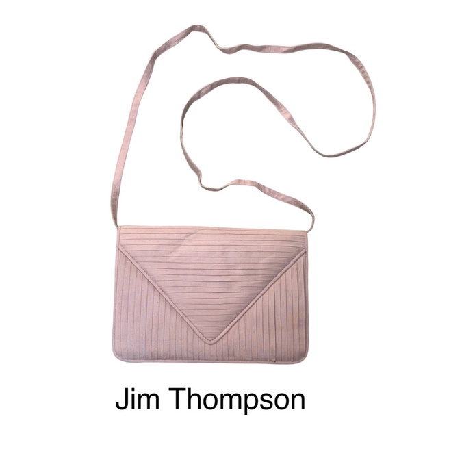 Jim Thompson silk clutch มีสายยาวสะพายได้