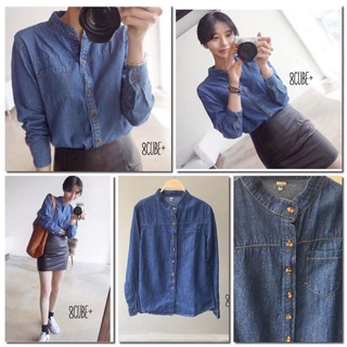  :::zara working look denim shirt:::