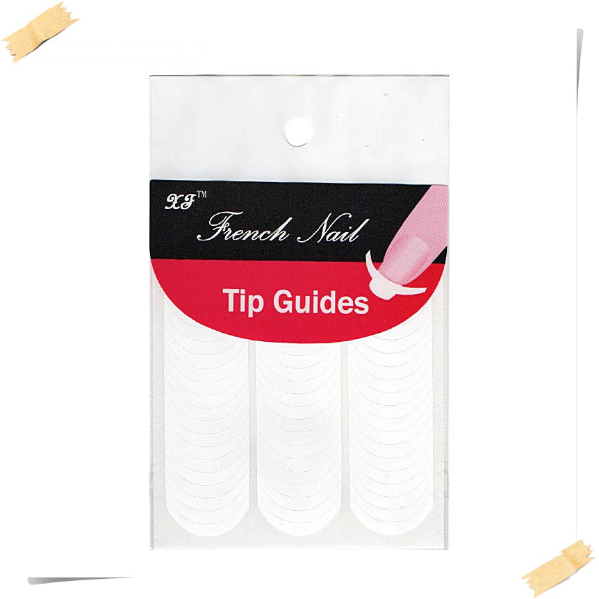 สติ๊กเกอร์ เฟรนช์ปลายเล็บ ทำปลายขาว ปลายสีต่างๆ