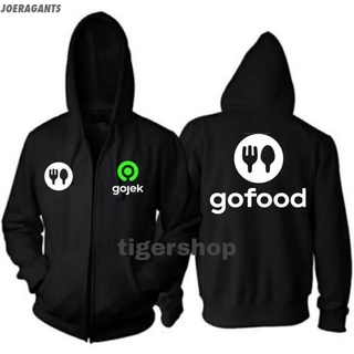 Goofood เสื้อแจ็กเก็ต มีฮู้ด มีซิป (เสื้อแจ็กเก็ตอาหาร) วัสดุพรีเมี่ยม แบบหนา - joeragants