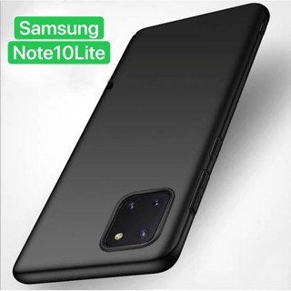 TPU CASE Samsung galaxy Note 10 Lite เคสซิลิโคน เคสนิ่ม สวยและบางมาก เคสสีดําสีแดง [ส่งจากไทย]