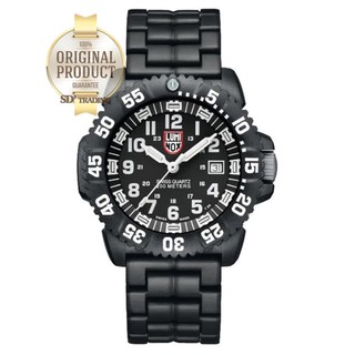 LUMINOX "รับประกันศูนย์ 2ปี" Man Watch (NAVY SEAL COLORMARK ) รุ่น 3052.BO "สายคาร์บอน PC" - Black/White