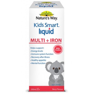 Natures Way Kids Smart Liquid Multi + Iron 200ml