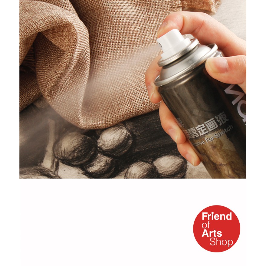 Marie's Fixative สเปรย์เคลือบผลงานศิลปะ เคลือบงานวาดรูป เคลือบงานสี 180ml (สเปรย์ชนิดไม่เงามัน)