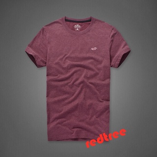 [S-5XL]Hollister เสื้อยืด คอกลม ผ้าฝ้าย สําหรับผู้ชาย เสื้อยืดผู้ชาย men t-shirt