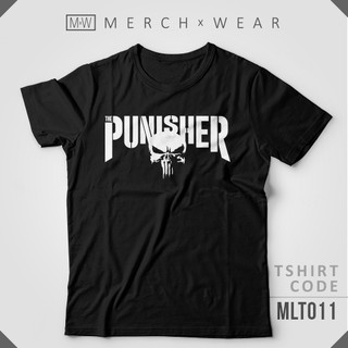 เสื้อยืด The Punisher Logo - Marvel Tshirt (MLT011)เสื้อยืด เสือยืดผู้ชาย