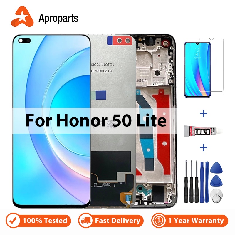 6.67 "LCD สําหรับ Huawei Honor 50 Honor50 Lite NTN-L22 LX1 LX3 จอแสดงผล การประกอบจอสัมผัส Digitizer