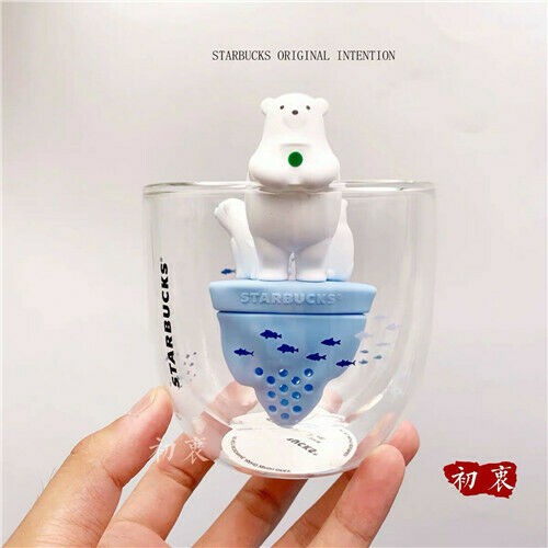 Starbucks China 2019 - Polar Bears Family Iceberg Double Wall Glass Mug