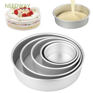 Needway แม่พิมพ์อลูมิเนียมอัลลอยด์ทรงกลมหลายขนาดสําหรับทําเค้กวันเกิดเบเกอรี่