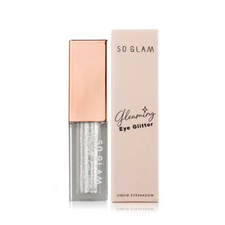 So Glam Gleaming Eye Glitter  Eye Shadow 01 Diamond โซ แกลม กลีมมิ่ง อาย กลิตเตอร์ ลิควิด อายแชโดว์