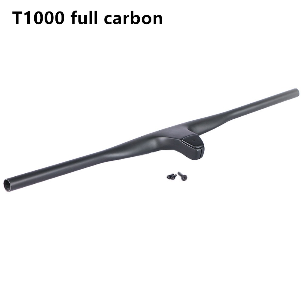T1000 Carbon Fiber Integrated MTB Bicycle Handlebar Riser -12 Degree Unit 740mm Titanium Screw Use mtb XC Cross-country