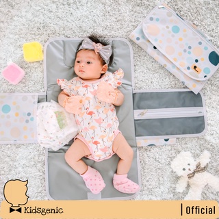 Kidsgenic กระเป๋าเปลี่ยนผ้าอ้อม แผ่นรองเปลี่ยนผ้าอ้อม ที่เปลี่ยนผ้าอ้อมพกพา Portable Changing Pad เบาะรองเปลี่ยนผ้าอ้อม