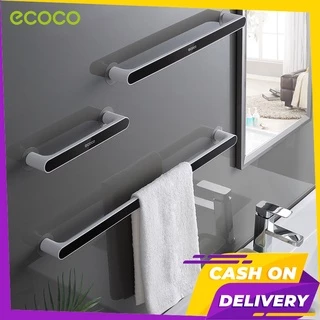 [พร้อมส่ง]Ecoco ราวติดผนัง ราวตากผ้าเช็ดตัว ราวแขวนผ้าในห้องน้ำ ติดผนังไม่ต้องเจาะรู ที่แขวนผ้า