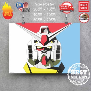 โปสเตอร์สติกเกอร์กันดั้ม 144 RX-78-2 RX78-2 RX78 2