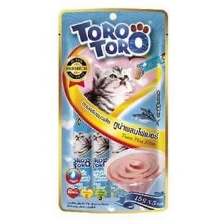 Toro Toro ขนมแมวเลีย สีมฟ้าอ่อน 15 กรัม x 5 ซอง