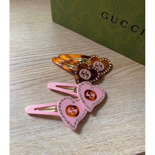 GUCCI GG CRYSTAL EMBELLISHED CLIP HAIR