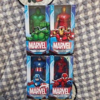 Hasbro ของแท้ ฟิกเกอร์ Marvel Avengers Captain America Iron Man Hulk Spiderman ของเล่นสําหรับเด็ก