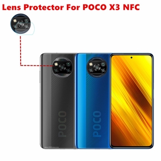 ฟิล์มกันรอยเลนส์ฟิล์มกันรอยเลนส์กล้องสําหรับ Xiaomi PocoPhone POCO X3 NFC Pro GT back camera lens screen protector tempered glass