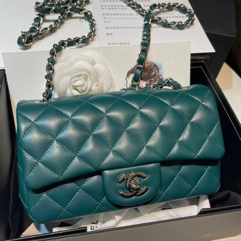 💰ผ่อนได้ 👜กระเป๋าสะพายข้าง Chanel Mini Flap Bag  [ Caviar ] Size 20cm งาน *** Original***