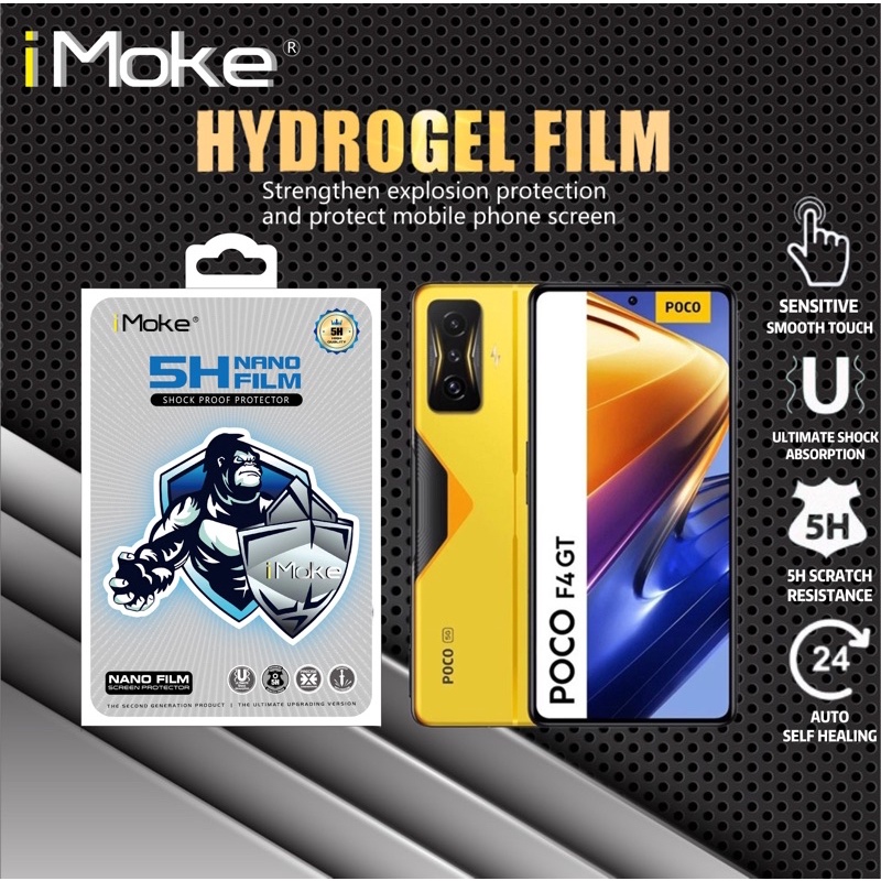 IMoke Hydrogel ฟิล์มสําหรับ Poco F8 Ultra/Poco F8 Pro/F7 Ultra/F7 Pro/F6 Pro/F5 Pro/F4 GT/F3 GT/F2 P