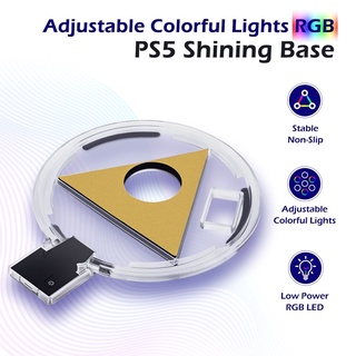 Playstation 5 PS5 Host ฐานขาตั้งแนวตั้ง LED RGB เรืองแสง พร้อมไฟ 4 โหมด อุปกรณ์เสริม สําหรับเกมคอนโซล