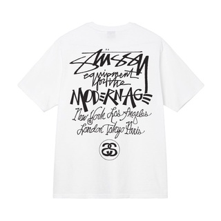 เสื้อยืด พิมพ์ลาย Stussy MODERN AGE TEE นําเข้าจากพรีเมียม