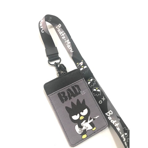 สายคล้องบัตร ที่ใส่บัตร พร้อมสายคล้องคอ ลาย BAD BADTZ GT B แบด งานดี สวยงาม สำหรับ บัตร 6x8 cm PMY